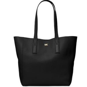 Michael Kors Black Junie Studio Large Leather Tote